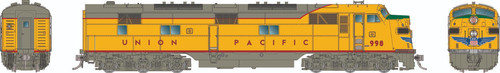 Rapido ~ HO Scale ~ EMD E7A ~ Union Pacific #998 ~ DCC Sound ~ 29537