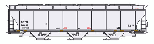 Intermountain ~ N Scale ~ Trinity 5161 Cubic Foot Hopper ~ CTI Finance #70457 ~ 67263-03