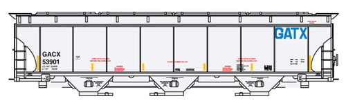 Intermountain ~ N Scale ~ Trinity 5161 Cubic Foot Hopper ~ GATX #54149 ~ 67264-06