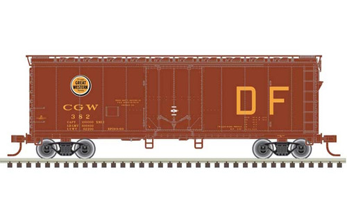 Atlas ~ HO Scale ~ Trainman ~ 40' Plug-Door Boxcar ~ Chicago Great Western #383 ~ 20006140