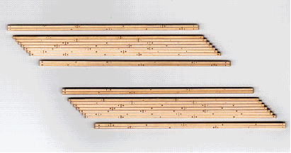 Blair Line ~ N Scale ~ Wood Grade Crossing ~ Left Angled ~ 2 Pieces ~ 032