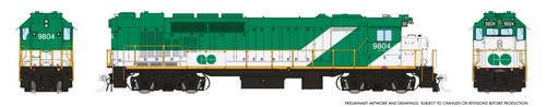 Rapido ~ HO Scale ~ GP40TC ~ GO Transit #9804 ~ DCC Sound ~ 34506