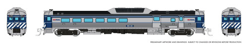 Rapido ~ N Scale ~ Budd RDC-3 ~ British Columbia BC Rail #BC-33 ~ DCC Sound ~ 516554