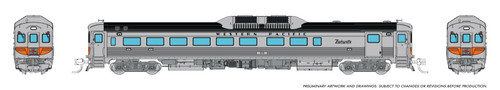 Rapido ~ N Scale ~ Budd RDC-2 ~ Western Pacific #375 ~ DC Silent ~ 516043