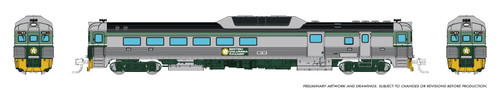 Rapido ~ N Scale ~ Budd RDC-3 ~ British Columbia BC Rail #BC-31 ~ DC Silent ~ 516051