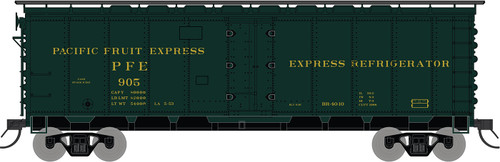Intermountain ~ HO Scale ~ R-40-23 40’ Steel Ice Reefer ~ Pacific Fruit Express #905 ~ 45512-37