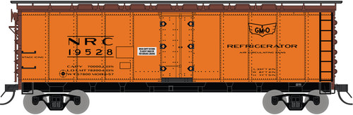 Intermountain ~ HO Scale ~ R-40-23 40’ Steel Ice Reefer ~ Gulf Mobile & Ohio #19563 ~ 45547-02