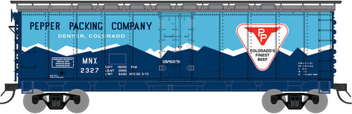 Intermountain ~ N Scale ~ R-40-23 40’ Steel Ice Reefer ~ Pepper Packing Company #2358 ~ 65538-34