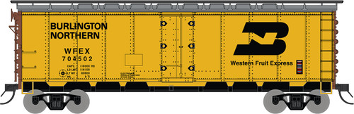 Intermountain ~ N Scale ~ R-40-23 40’ Steel Ice Reefer ~ Burlington Northern #704502 ~ 65543-01