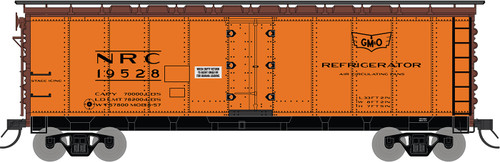 Intermountain ~ N Scale ~ R-40-23 40’ Steel Ice Reefer ~ Gulf Mobile & Ohio #19528 ~ 65547-01