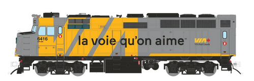 Rapido ~ HO Scale ~ F40PH-2D ~ VIA Rail #6420 ~ DC Silent ~ 82029