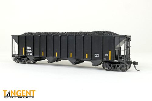 Tangent ~ HO Scale ~ Pullman-Standard 3400 Quad Coal Hopper ~ Bessemer & Lake Erie #65219 ~ 32063-02