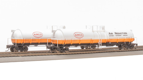 Broadway Limited ~ HO Scale ~ High-Capacity Cryogenic Tank Car ~ 2-Pack ~ Air Reduction ~ 8032