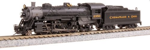 Broadway Limited ~ N Scale ~ USRA Light Mikado 2-8-2 ~ Chesapeake & Ohio #2350 ~ DCC Sound ~ 10074