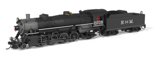 Broadway Limited ~ N Scale ~ USRA Light Mikado 2-8-2 ~ Ferrocarriles Nacionales de México N de M #2206 ~ DCC Ready ~ 10082