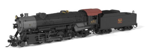 Broadway Limited ~ N Scale ~ Heavy Mikado ~ Chicago, Burlington & Quincy FW&D #451 ~ DCC Sound ~ 10050