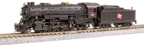 Broadway Limited ~ N Scale ~ Heavy Mikado ~ Milwaukee Road #337 ~ DC Version ~ 10056