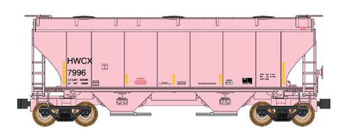Intermountain ~ N Scale ~ Trinity 3281 2-Bay Covered Hopper ~ Halliburton HWCX #7996 ~ 669015-04