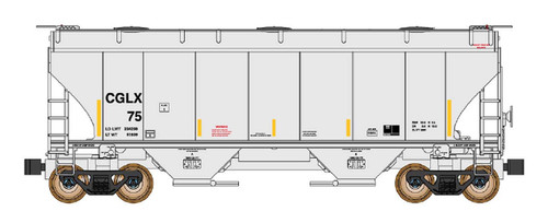 Intermountain ~ N Scale ~ Trinity 3281 2-Bay Covered Hopper ~ CGLX #88 ~ 669016-05