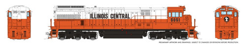 Rapido ~ HO Scale ~ GE U33C ~ Illinois Central #5058 ~ DCC Ready ~ 43012