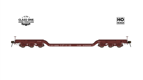 Class One Model Works ~ HO Scale ~ GSC Heavy Duty Flatcar ~ St. Louis Southwestern SSW #80000 ~ FC00240