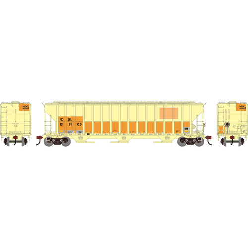 Athearn ~ HO Scale ~ FMC 4700 Covered Hopper ~ Primed For Grime ~ NOKL #819105 ~ 3321