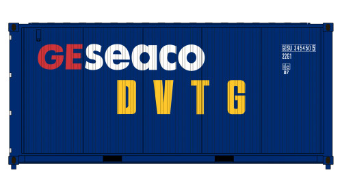 Class One Model Works ~ HO Scale ~ CIMC 20' Corrugated Containers ~ 3-Pack ~ GESeaCo ~ CT00610