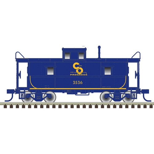 Atlas ~ HO Scale ~ Trainman Center-Cupola Caboose ~ Chesapeake & Ohio #3536 ~ 20008277
