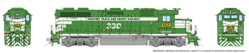 Rapido ~ HO Scale ~ EMD GP38 ~ Natchez Trace & Orient #330 ~ DCC Ready ~ 38082