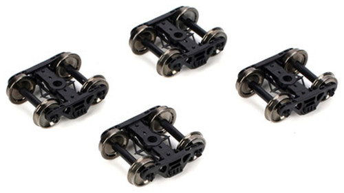 Athearn Genesis ~ HO Scale ~ 100-Ton Roller Bearing Truck ~ .110" Tread ~ 2 Pairs ~ 4595