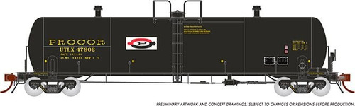 Rapido ~ HO Scale ~ Procor GP20 20,000-Gallon Tank Car ~ PROCOR UTLX #47914 ~ RAP135001-5