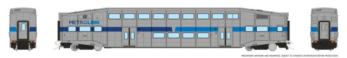 Rapido ~ HO Scale ~ BiLevel Commuter Coach ~ Metrolink #618 ~ 1110008