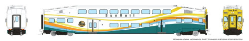 Rapido ~ HO Scale ~ BiLevel Commuter Cab ~ SunRail #2009 ~ 1110018