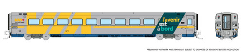 Rapido ~ N Scale ~ LRC Coach ~ VIA Rail ~ Lighted ~ 508016