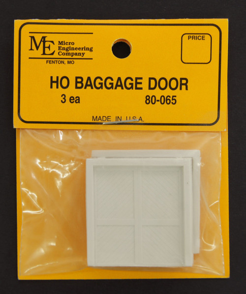 Micro Engineering ~ HO Scale ~ Baggage Doors ~ 3 Pieces ~ 80-065