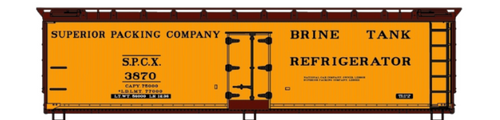 Accurail ~ HO Scale ~ 40' Wood Reefer Kit ~ Superior Packing Company SPCX #3870 ~ 81941