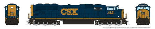 Rapido ~ HO Scale ~ SD70AC ~ CSX #4713 ~ DCC Ready ~ 1048020