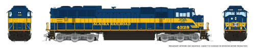 Rapido ~ N Scale ~ SD70MAC ~ Alaska Railroad #4328 ~ Anniversary Scheme ~ DCC Sound ~ 1111504