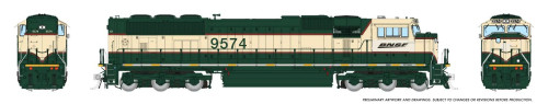 Rapido ~ N Scale ~ SD70MAC ~ BNSF #9574 ~ DCC Sound ~ 1111509