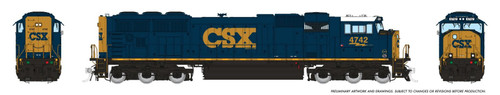 Rapido ~ N Scale ~ SD70AC ~ CSX #4714 ~ DCC Sound ~ 1111524