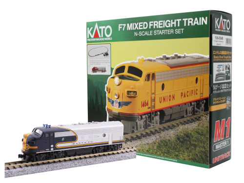 Kato ~ N Scale ~ Santa Fe ~ F-7 Freight Train Set ~ F7A Bluebonnet