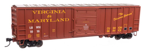 WalthersMainline ~ HO Scale ~ 50' ACF Boxcar ~ Virginia & Maryland LRWN #1016 ~ 910-1898