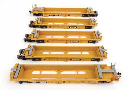 WalthersMainline ~ HO Scale ~ Thrall 5-Unit Rebuilt 40' Well Car ~ TTX DTTX #741228 ~ 910-55667
