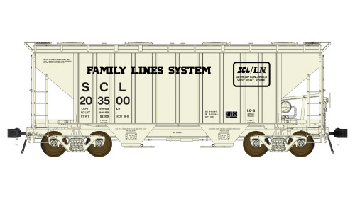 Class One Model Works ~ HO Scale ~ PS 3000CD Two-Bay Hopper ~ Seaboard Coast Line #203500 ~ FC01022