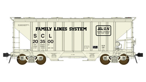 Class One Model Works ~ HO Scale ~ PS 3000CD Two-Bay Hopper ~ Seaboard Coast Line #203562 ~ FC01025