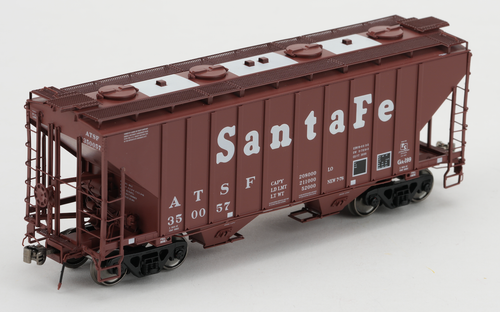Class One Model Works ~ HO Scale ~ PS 3000CD Two-Bay Hopper ~ Santa Fe #350033 ~ FC01000