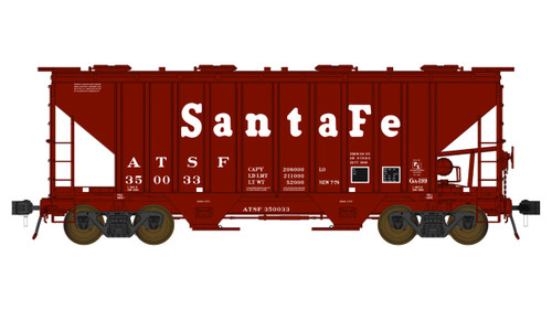 Class One Model Works ~ HO Scale ~ PS 3000CD Two-Bay Hopper ~ Santa Fe #350057 ~ FC01001