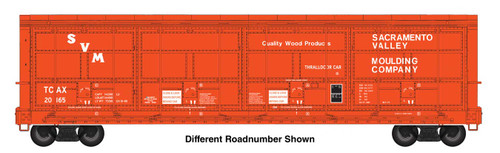 WalthersProto ~ HO Scale ~ 56' Thrall All-Door Boxcar ~ Sacramento Valley Moulding TCAX #20169 ~ 920-101954