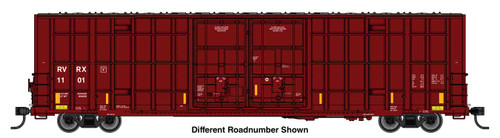 WalthersMainline ~ HO Scale ~ 60' High Cube Plate F Horizontal Post Boxcar ~ Riverside Rail RVRX #1115 ~ 910-3145