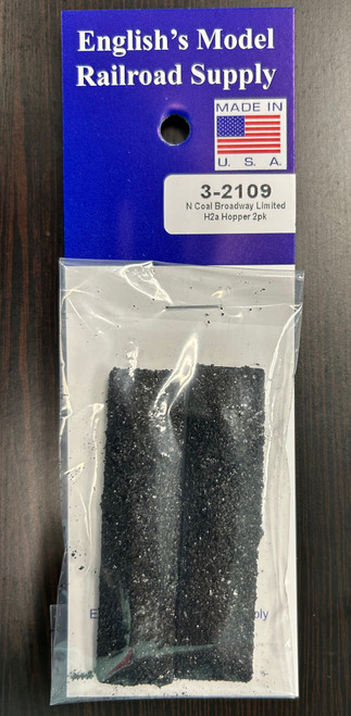 Bowser ~ N Scale ~ Real Coal Load for Broadway Limited H2a Hopper ~ 2-Pack ~ 2109